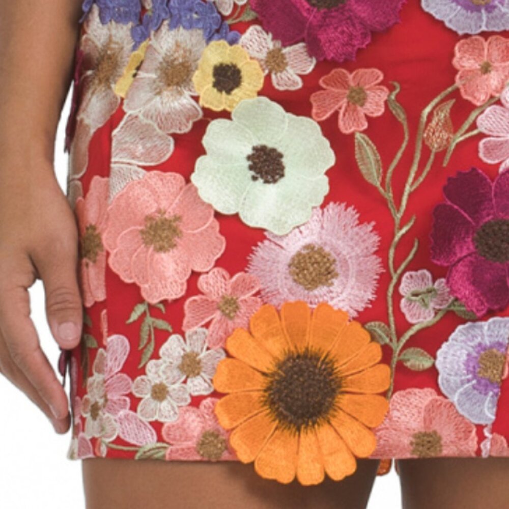 ENDLESS ROSE Floral Embroidered Mini Dress - Picture 4 of 5